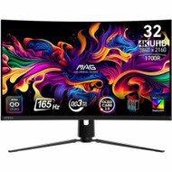 MSI MAG 321CUP QD-OLED 32-inch 3840 x 2160 (UHD) Computer Monitor, 165Hz, Adaptive-Synch, HDMI, DP Port, VESA Mountable, Tilt, Speaker, 0.03ms, Black