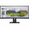 Lenovo ThinkVision T34WD-40 34" Class UW-QHD Curved Screen LED Monitor - 21:9 - Eclipse Black