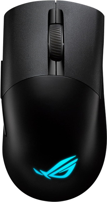 ASUS ROG Keris Wireless AimPoint Gaming Mouse, Tri-mode connectivity (2.4GHz RF, Bluetooth, Wired), 36000 DPI sensor, 5 programmable buttons, ROG SpeedNova, Replaceable switches, Black