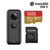 Insta360 ONE X 360 Degree Action Bundle: Camera + 1 Accessaries - 64GB