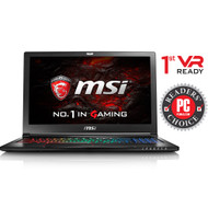 MSI GS63VR STEALTH PRO-002 15.6" MAX Q Gaming Laptop - Core i7-7700HQ Kabylake, 32GB RAM, 1TB HDD + 512 SSD, GTX1070 8G VRAM, VR Ready, Win 10 Pro (Open Box)