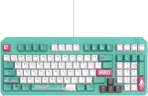 ASUS TUF Gaming K3 Gen II Hatsune Miku Edition - Optical-Mechanical RGB Keyboard with IP57 Waterproof and dust Resistance, Compact 98-Key Layout