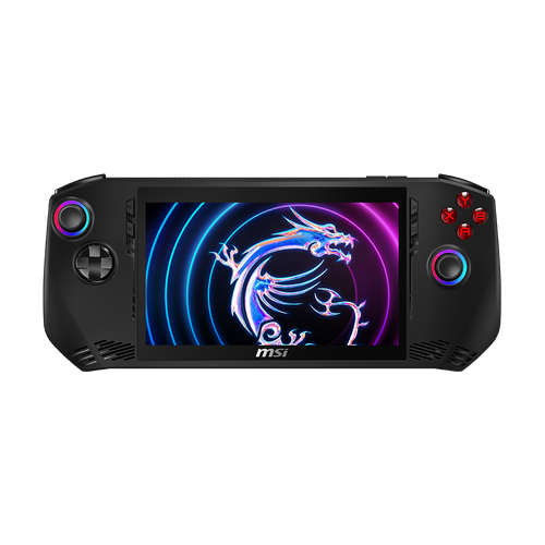 MSI Claw PC Gaming Handheld Intel Ultra 5-135H 7" FHD 120Hz Display 16GB RAM 512TB SSD MicroSD Card Reader Thunderbolt 4 Win 11 Home Black A1M-052US
